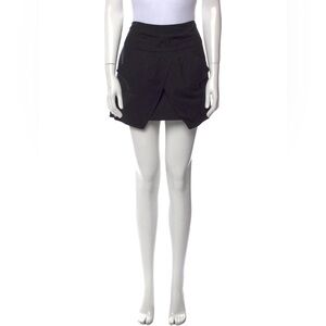 Isabel Marant Linen Mini Skirt in Black Size 34
